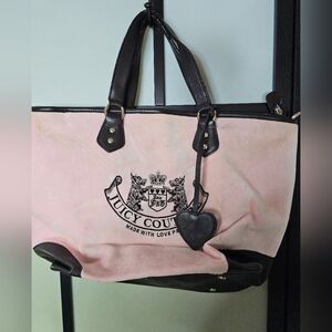 AUTHENTIC RARE/ DISCONTINUED JUICY COUTURE EXTRA LARGE TOTE BAG 21"w x14"L x8" D